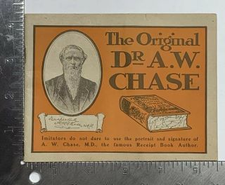Old Dr.  A.  W.  Chase ' s Medicines Quack Ad Snake Oil Salesman Cures All Nerve Pills 2