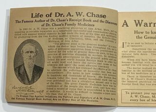 Old Dr.  A.  W.  Chase ' s Medicines Quack Ad Snake Oil Salesman Cures All Nerve Pills 4