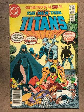 Teen Titans 2 1st Appearance Of Deathstroke Slade Wilson Dc Comics Vf