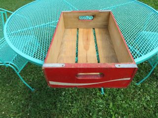 RED Coca Cola Coke Wood Case Carrying Crate Soda Pop Bottle LOOK RARE COOL 3