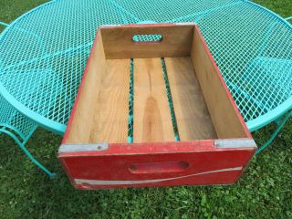 RED Coca Cola Coke Wood Case Carrying Crate Soda Pop Bottle LOOK RARE COOL 4