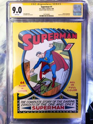 Superman 1 Cgcss Reprint Autograph By Henry Cavill