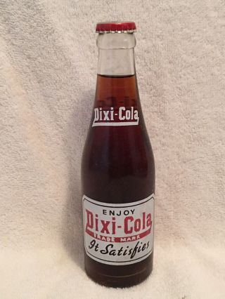 Full 7oz Dixi - Cola Soda Bottle Latham 