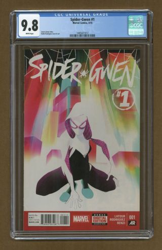 Spider - Gwen (1st Series) 1a 2015 Rodriguez Variant Cgc 9.  8 1445021017