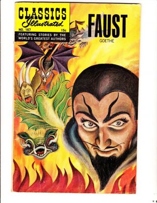 Classics Illustrated 167: Faust (1962) : Original: To Combine - In Very Good