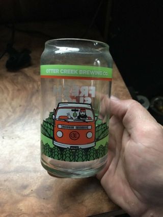Rare Fresh Slice Otter Creek Brewery White Ipa Can Glass Vt Vw Bus
