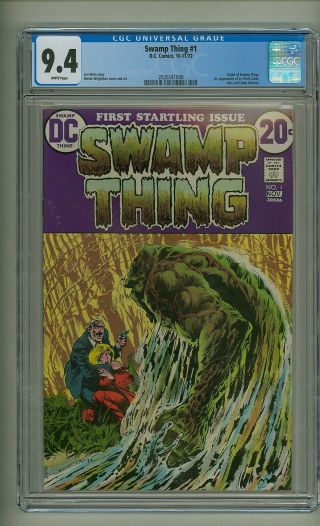 Swamp Thing 1 (cgc 9.  4) White Pgs; Origin; Wrightson; Dc Comics; 1972 (c 24584)