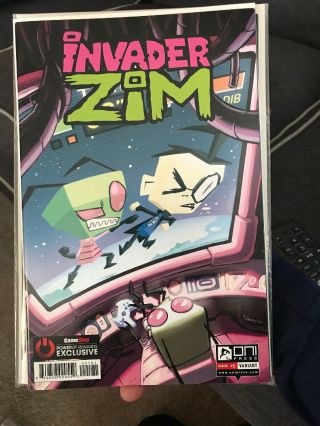 Invader Zim 1 Gamestop Powerup Rewards Variant Comic Oni Press