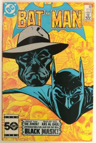 P345.  Batman 386 From Dc Comics 9.  0 Vf/nm (1985) 1st App Black Mask,  Mcgregor