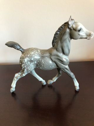 Breyer Molding Co Speckled Grey White Glossy Pony Foal