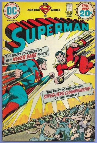 Dc Comics Superman 276 First Captain Thunder (" Shazam/capt Marvel " 