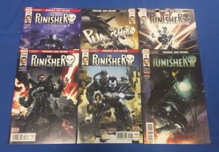 Punisher 218 - 223 : War Machine Part One : Marvel 2018 : First Prints : Legacy