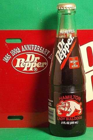 Dublin Texas Dr Pepper 8oz Bottle Hamilton Lady Bulldogs 1998 Aa State Champs