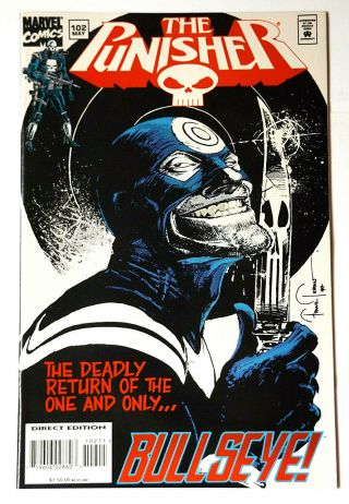 Marvel Comics Punisher 102 Bullseye Classic Frank Teran Cover Nm/nm,  Spider - Man