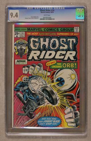 Ghost Rider (1st Series) 14 1975 Cgc 9.  4 0047825008