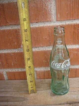 Vintage Houston,  Texas Coca Cola Coke Beverage Soda Glass Bottle Usa