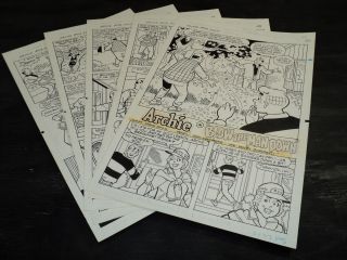 Art Story (archie 413) 5 Pages Complete Stan Goldberg 1993 Art 403