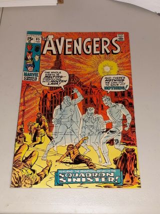 Avengers 85 1971 Marvel Comics H2o Damage