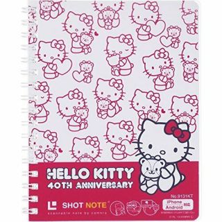 Jim King Shot Notebook Hello Kitty 9131kt M Size A6 White