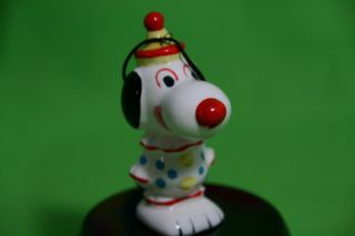 Rare Vintage Peanuts Snoopy Ceramic Ornament " Snoopy The Clown " Ufs 1958 - 1966