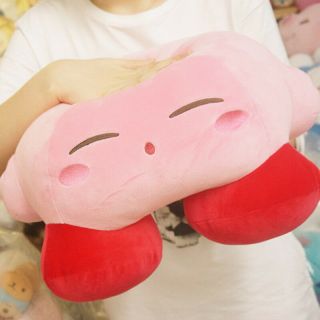 JUMBO Kirby Adventure Sleeping Kirby Plush Toy Soft Cushion Pillow RARE 2