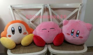 JUMBO Kirby Adventure Sleeping Kirby Plush Toy Soft Cushion Pillow RARE 3