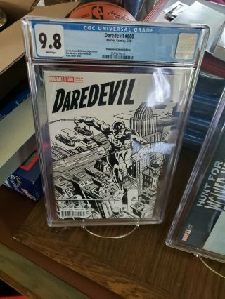 Daredevil 600 - Cgc 9.  8 - Nm/mt - Frank Miller Remastered 1:1000 Sketch Variant