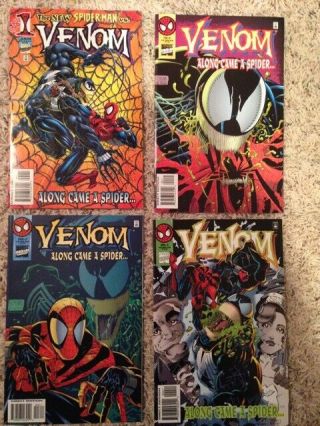 Venom Along Came A Spider 1996 Vol.  1,  1,  2,  3,  4,  Vf/nm