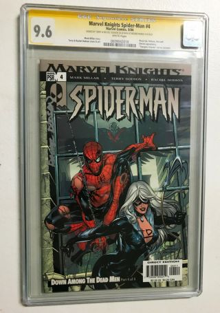 Marvel Knight Spider - Man 4 - - Cgc Ss 9.  6 - - Signed By Terry & Rachel Dodson