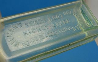 Antique DR.  KILMER ' S SWAMP ROOT KIDNEY LIVER BLADDER Medicine Aqua Glass Bottle 2