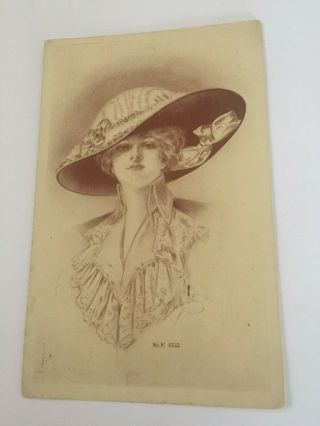 Dolgeville Ny " Opening Display Of Fall Millinery " Invitation Postcard Hats 1912