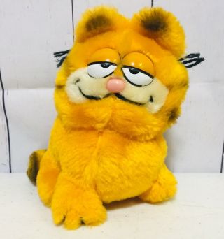 Vintage Dakin Garfield Plush Cat 6 " Stuffed Animal Orange 1981 Cartoon