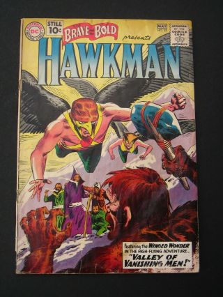 Brave And The Bold 35 2nd Hawkman App.  1961 G/vg (3.  0) Dc Comic Golden Age 10¢