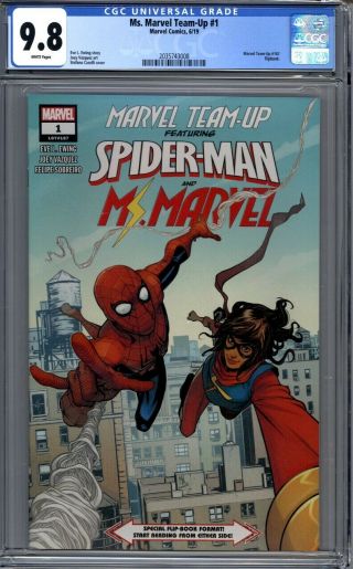 Marvel Team - Up 1 Ms.  Marvel & Spider - Man Kamala Khan 1st Print Cgc 9.  8