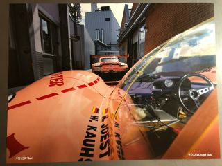 2019 Porsche 911 Rsr & 917 Showroom Advertising Sales Poster Rare Awesome L@@k