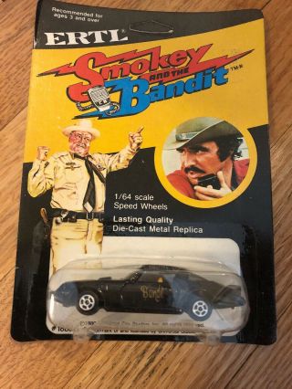 1980 Ertl Smokey And The Bandit 1/64 Pontiac Trans - Am Burt Reynolds Vtg