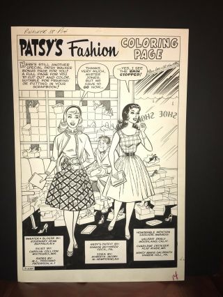 Patsy Walker 88 Coloring Page Art Splash By Al Hartley
