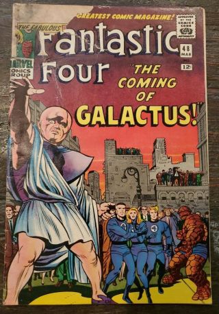 Fantastic Four 48 Raw Low Grade First Silver Surfer G