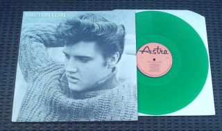 Elvis Presley Baby I Don`t Care Rare Lp Green Vinyl On Astra Records