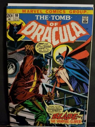 The Tomb Of Dracula 10 First Appearance Of Blade Bronze Age Key Vg/f