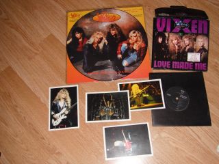 Vixen Ltd Ed 12 " Pic Disc How Much Love,  7 " Love Made Me With 4 Postcards Exc