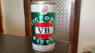 Vintage Victoria Bitter Vb Tin Beer Can