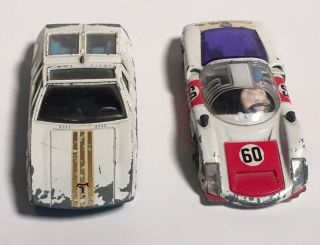 2 Vintage Corgi Toy Cars – Porsche Carrera 6 – Mangusta De Tomaso