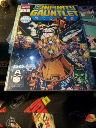 The Infinity Gauntlet 1 Key Thanos 1991 Comic Book Marvel Avengers Endgame War