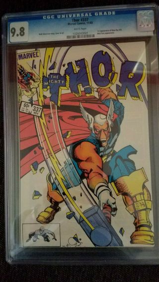 Thor 337 Cgc 9.  8 White Pages First Appearance Beta Ray Bill