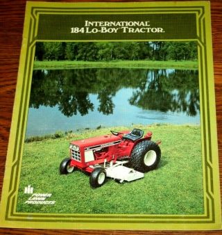 International Harvester 184 Loboy Tractor Advertising Sales Brochure