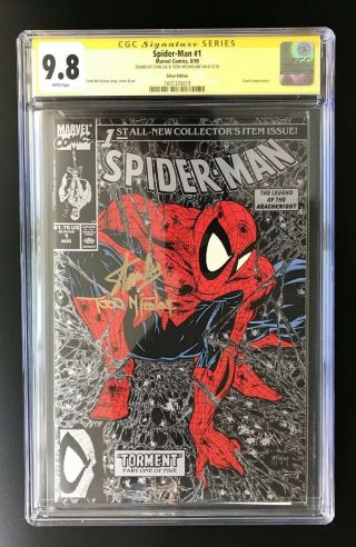 Spider - Man 1 Cgc 9.  8 Signed By Stan Lee,  Todd Mcfarlane