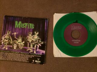 Misfits - Monster Mash 7” Green Vinyl Record 1999 1st Press 2