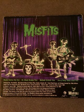 Misfits - Monster Mash 7” Green Vinyl Record 1999 1st Press 3