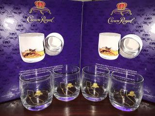 Crown Royal Glass Cups (set Of Four)
